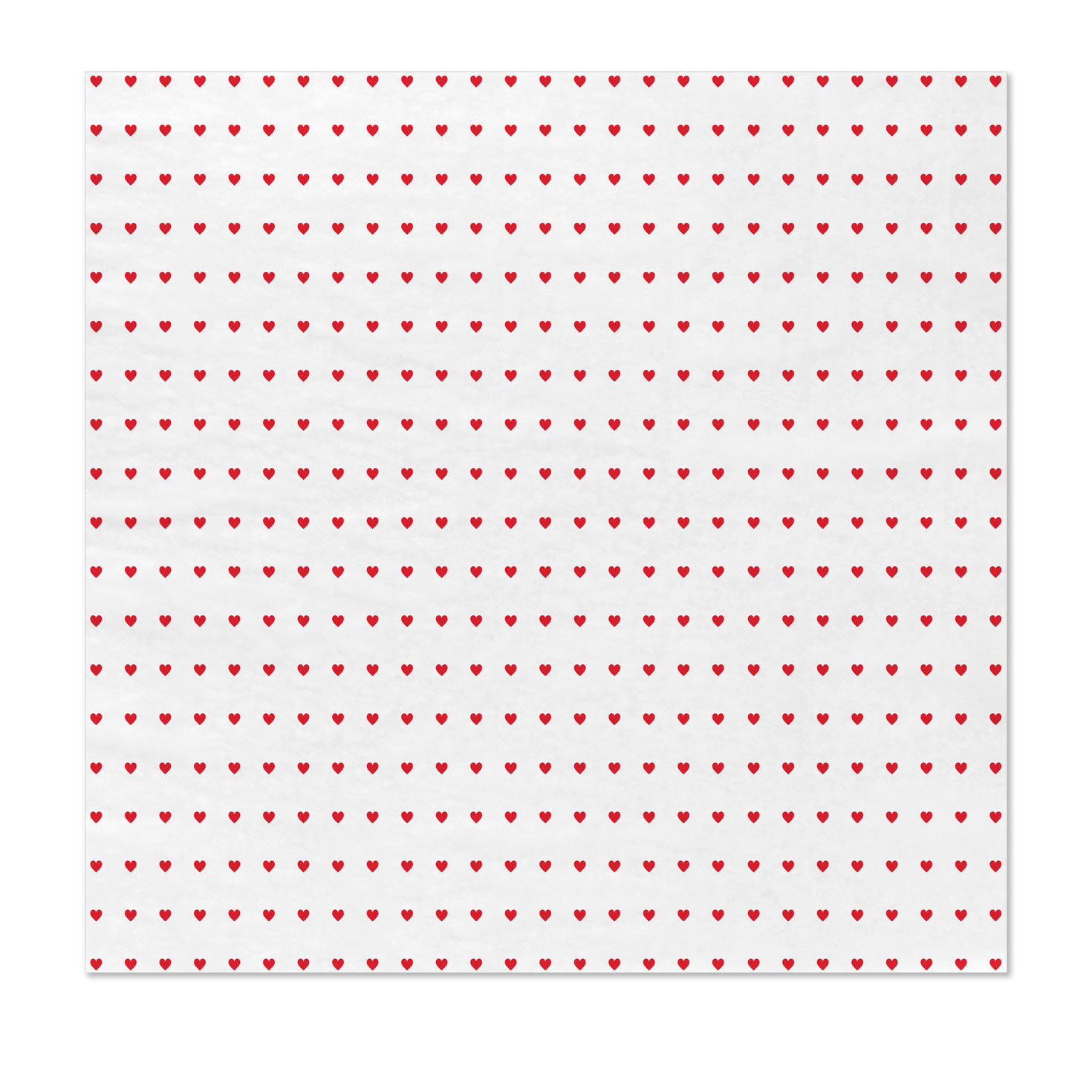 Tiny Red Hearts on White Tissue Paper, 6 sheets, , large image number 3