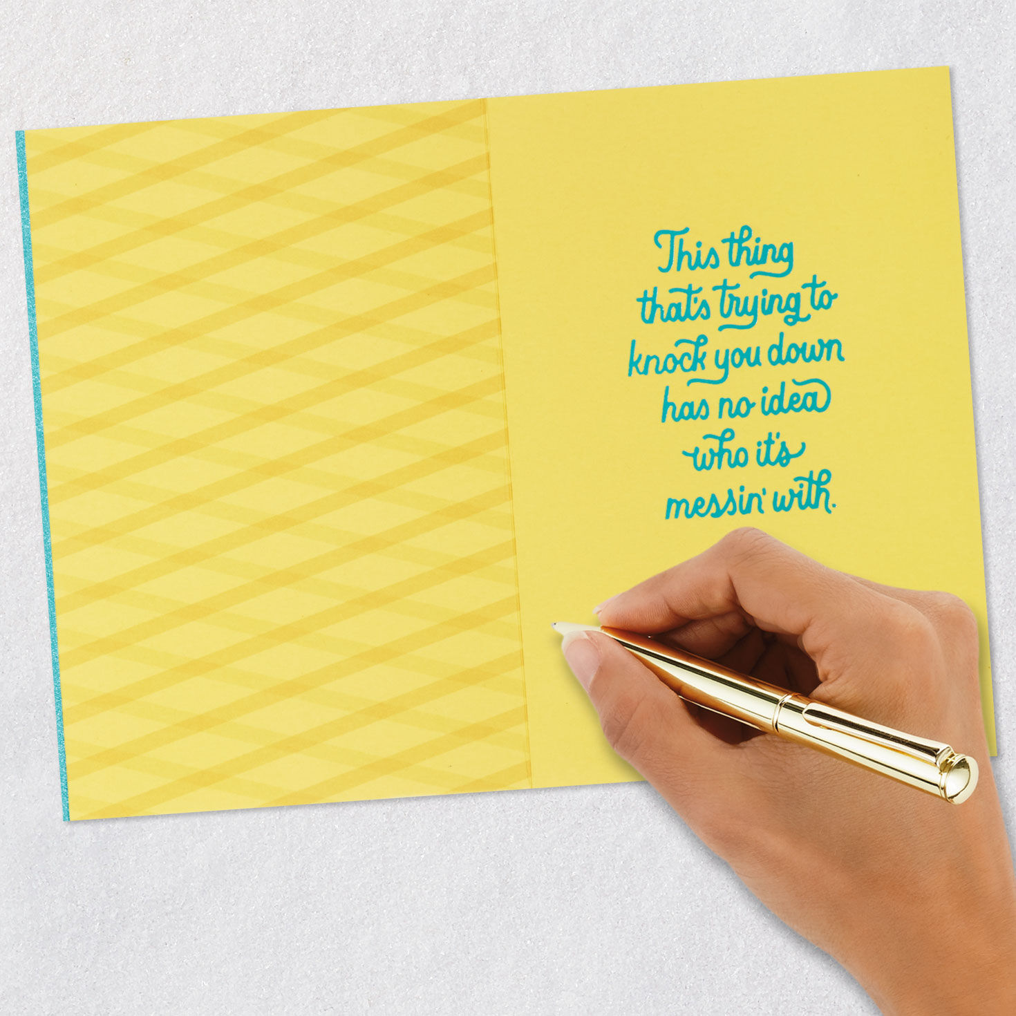 You're Strong as Hell Encouragement Card Signing card image number 6