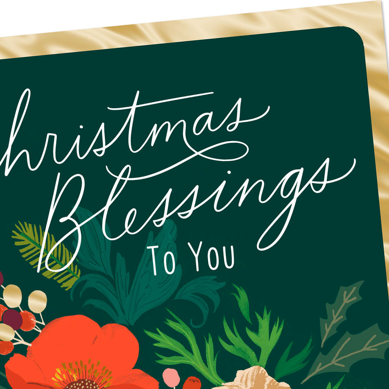 Flowers Holiday Greenery Religious Christmas Card Card Front Detail image number 5