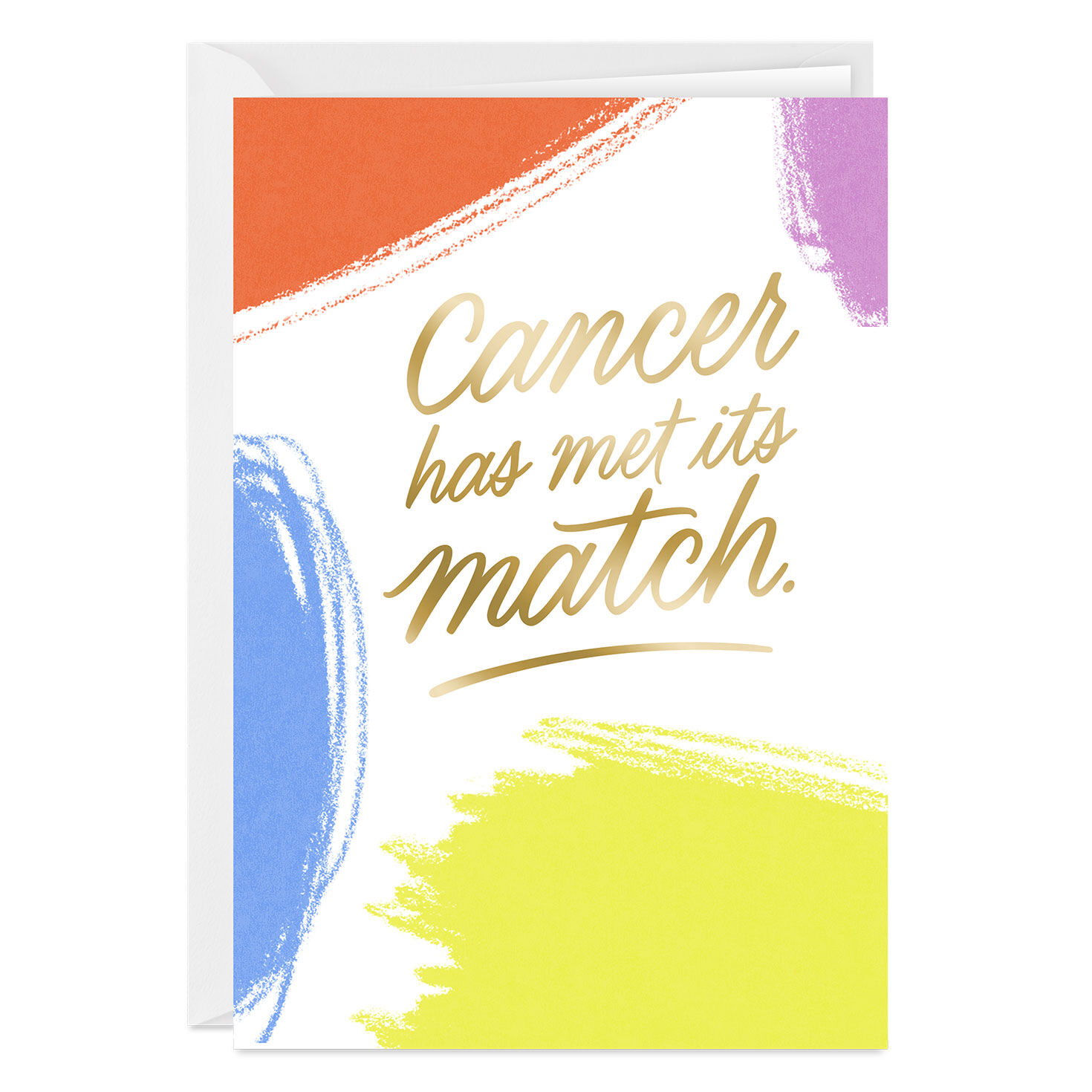 Cancer Met Its Match Custom Encouragement Card