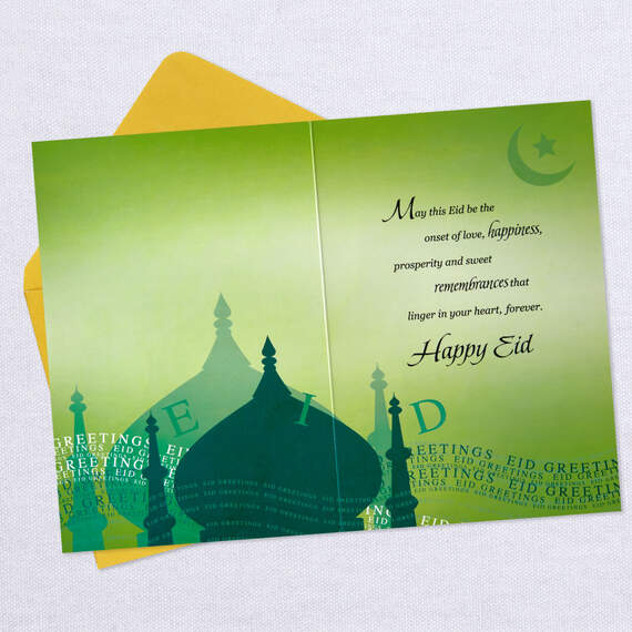 Mosque and Crescent Moon Eid Card, , large image number 3