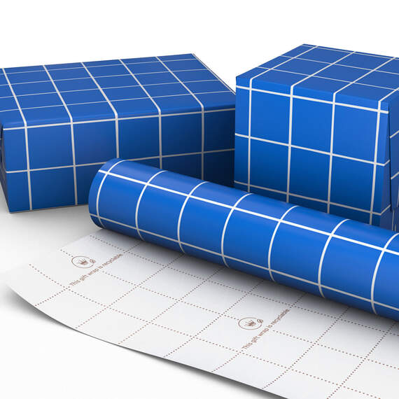 Blue Tiles Wrapping Paper, 20 sq. ft., , large image number 3