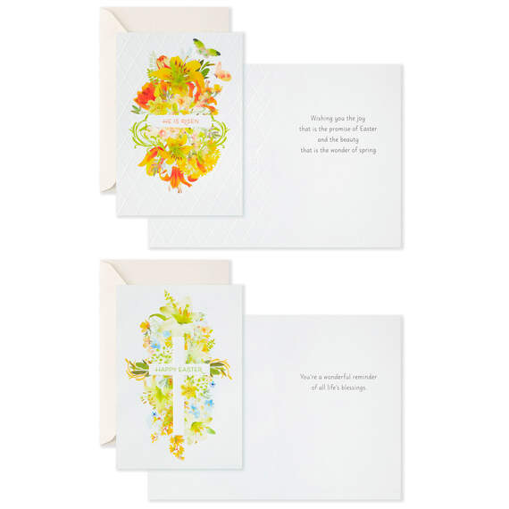 Watercolor Floral Boxed Easter Cards, Pack of 16, , large image number 4