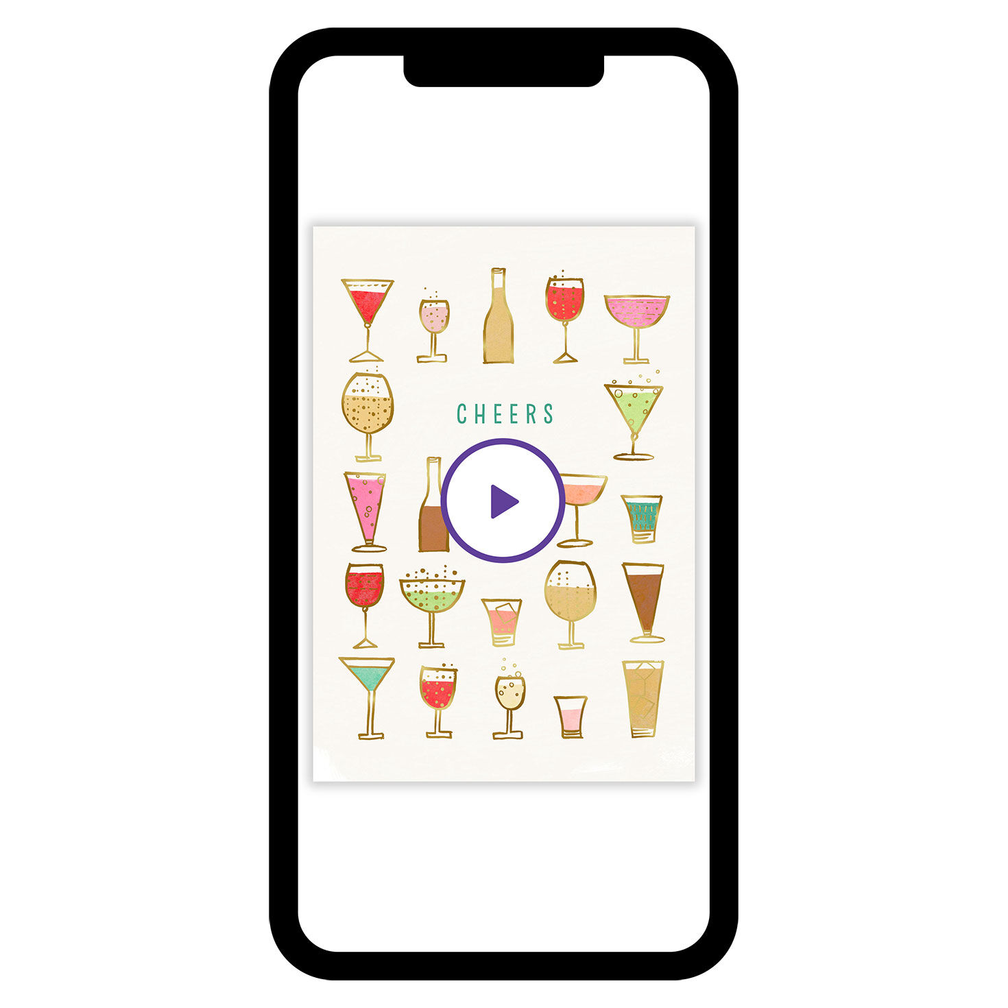 Here's to a Year Celebration eCard