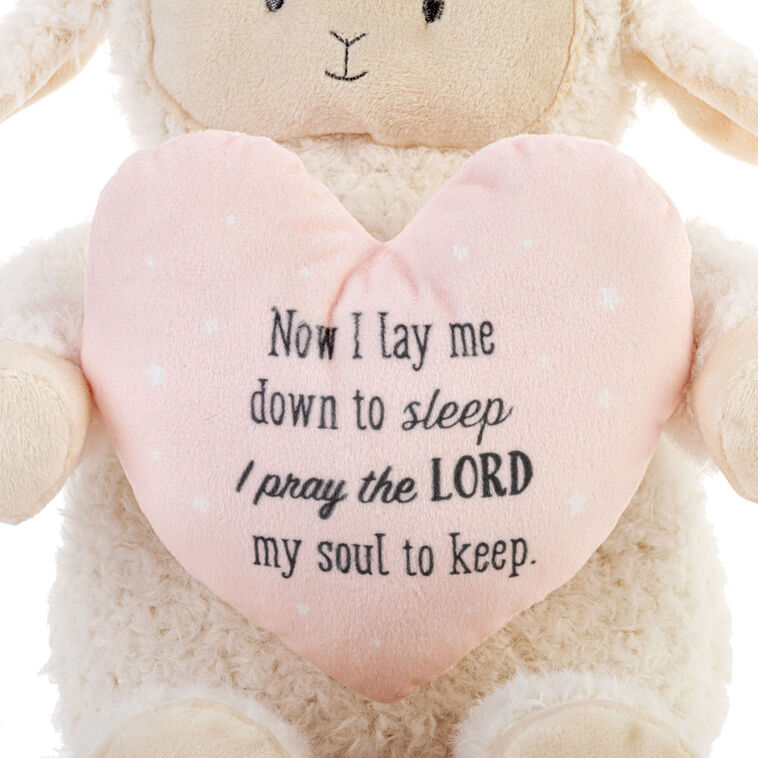 Demdaco Jesus Loves Me Musical Lullaby Lamb Stuffed Animal, 18