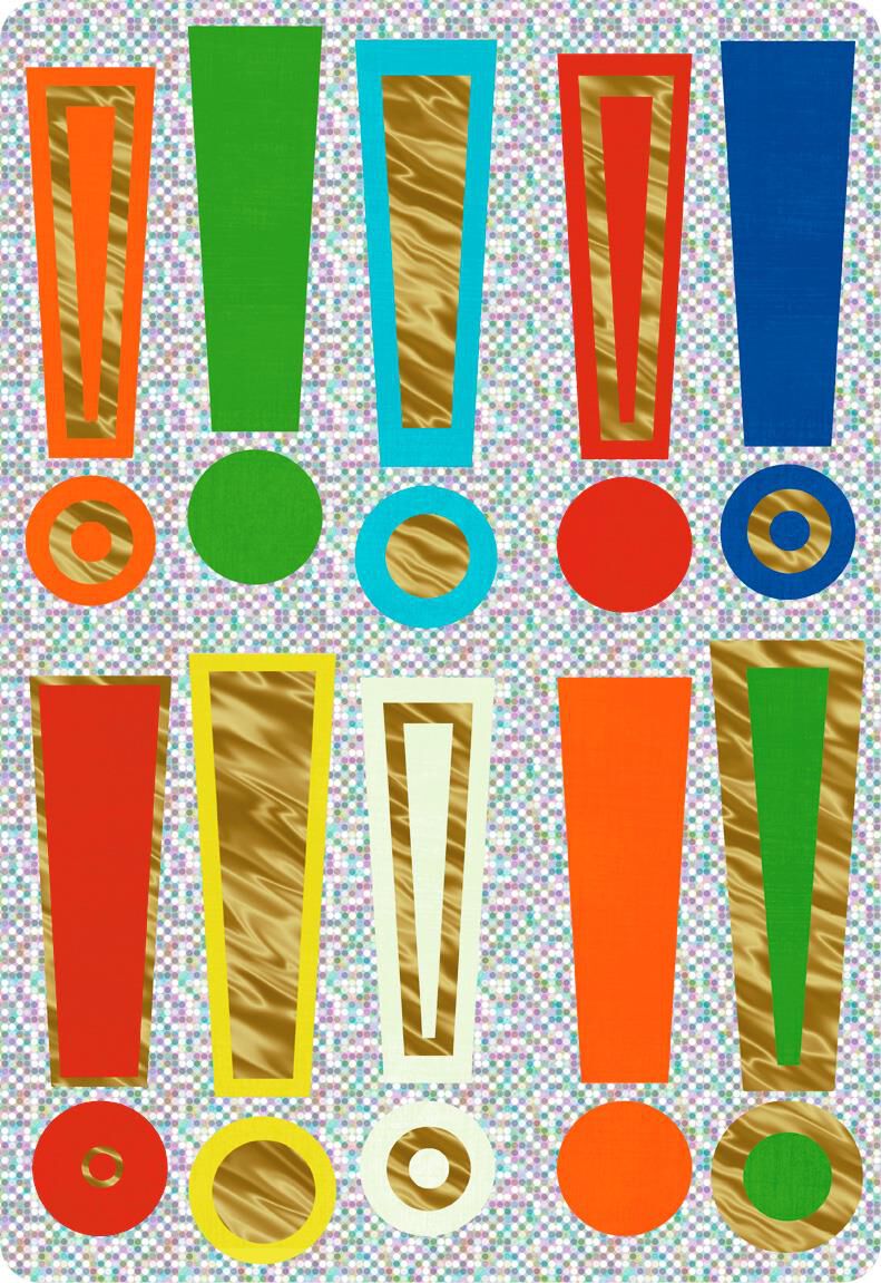 Exclamation Points Jumbo Congratulations Card, 16.25"