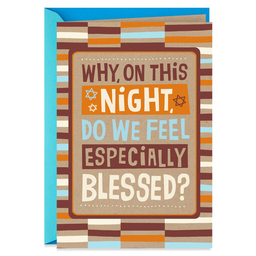 Blessed By You Passover Card for Grandson, 