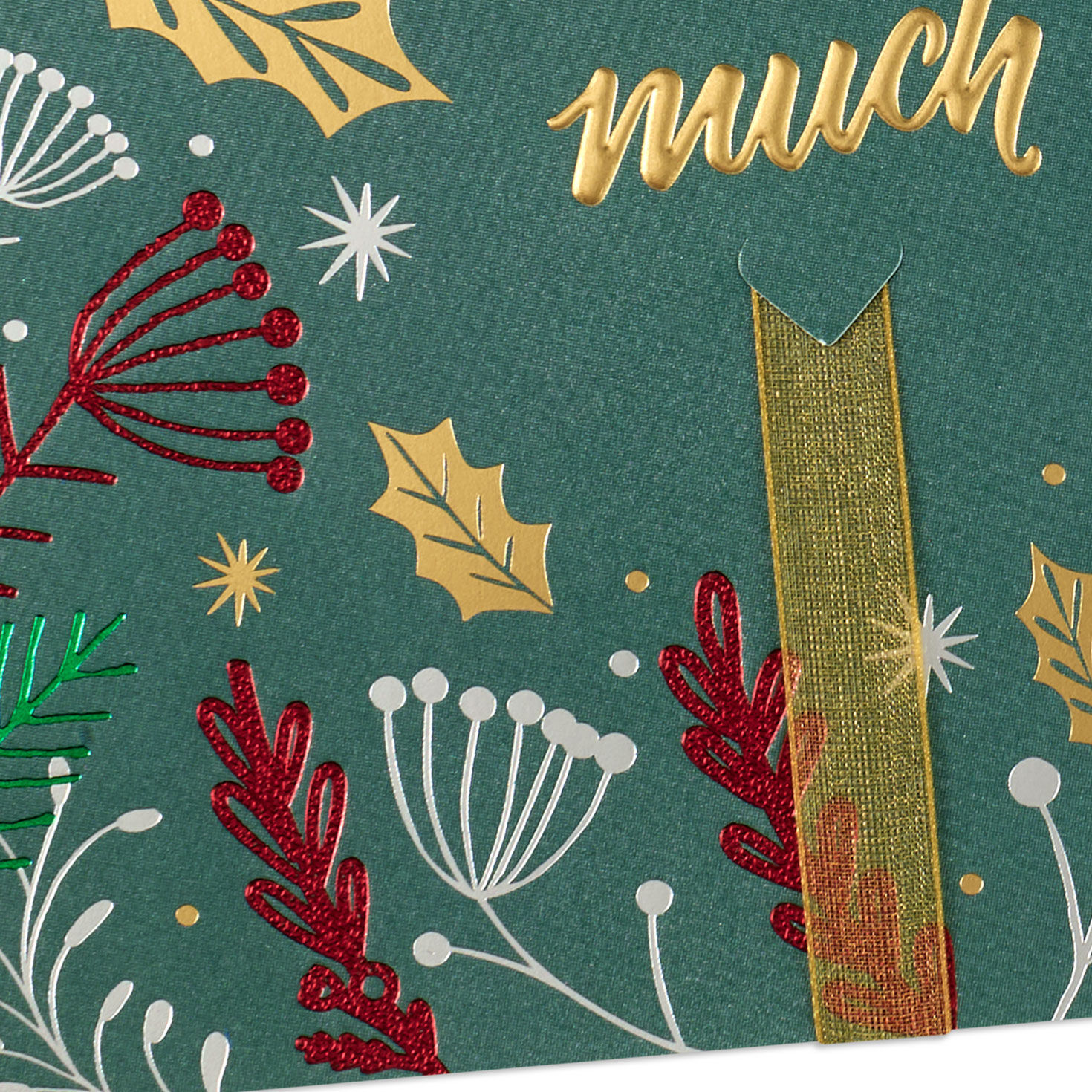 Festive Botanicals Son and Daughter-in-Law Christmas Card Card Front Detail image number 6