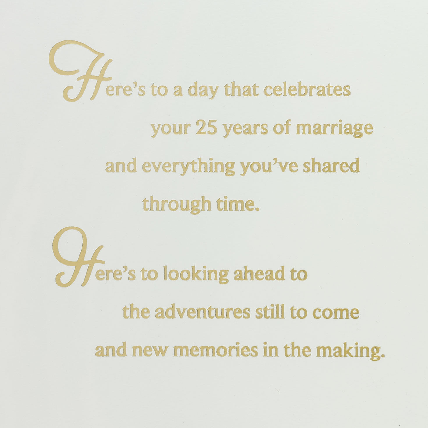 Watercolor Marbled Numerals 25th Anniversary Card Sentiment image number 2