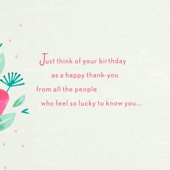 So Lucky to Know You Birthday Card, , large image number 2