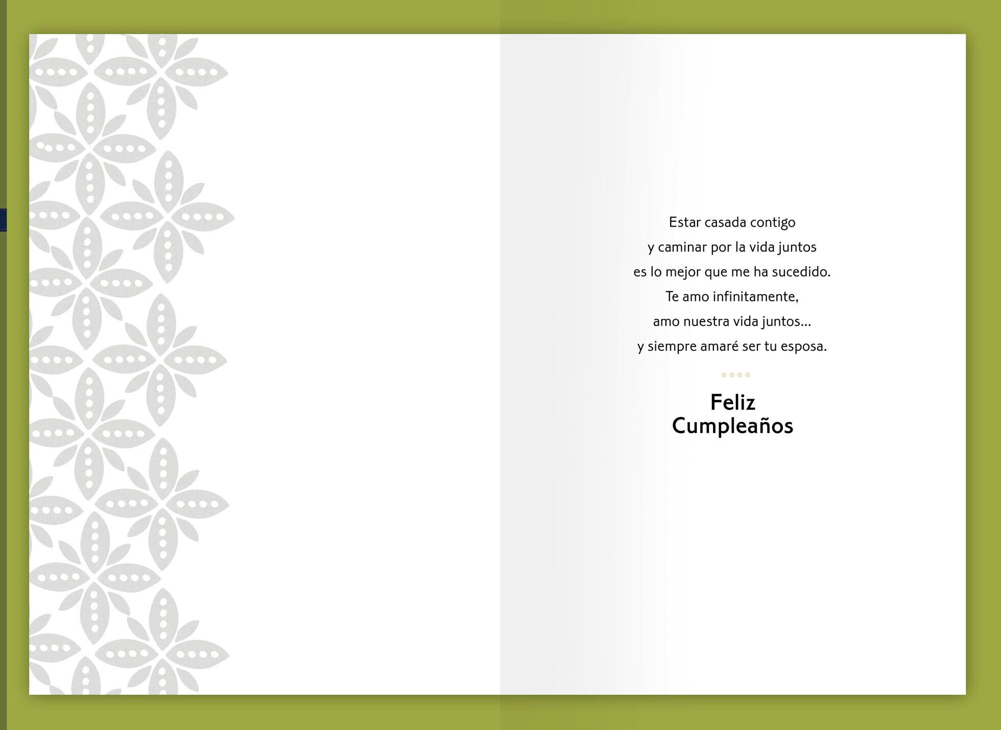 For My Husband, Love of My Life Spanish-Language Birthday Card