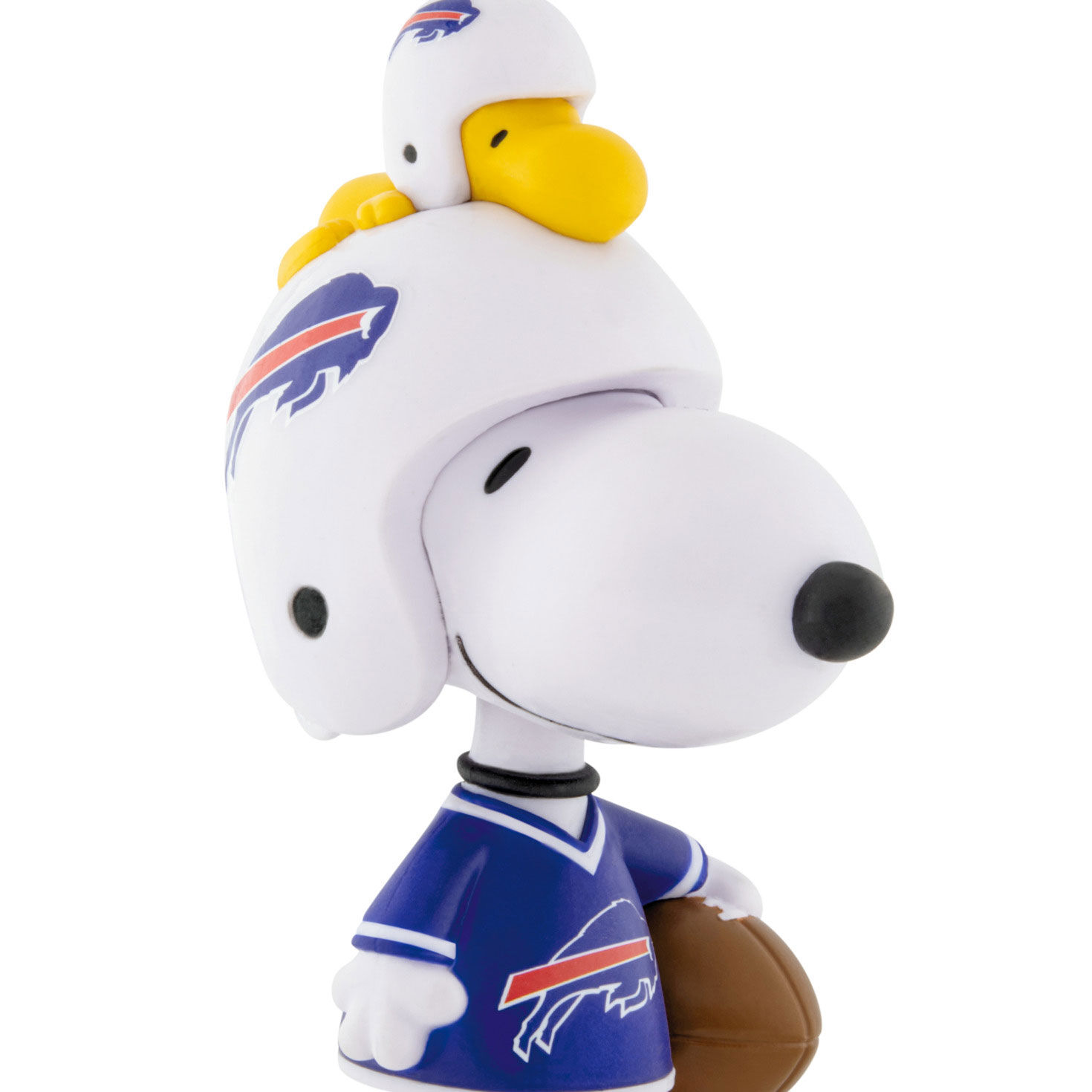 Snoopy Buffalo Bills Christmas Ornament upclose view image number 5