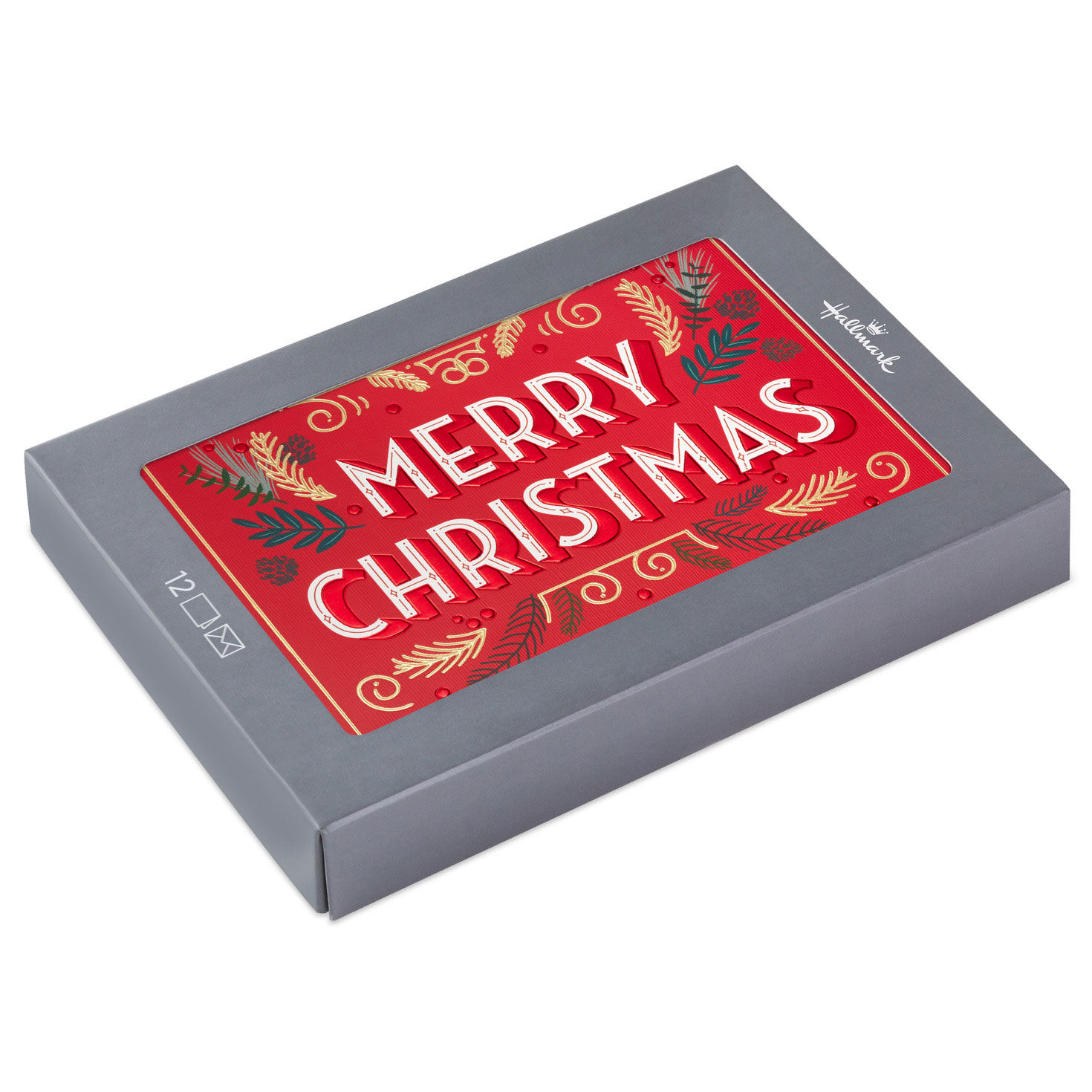 Retro Lettering Boxed Christmas Cards, Pack of 12 for only USD 17.49 | Hallmark