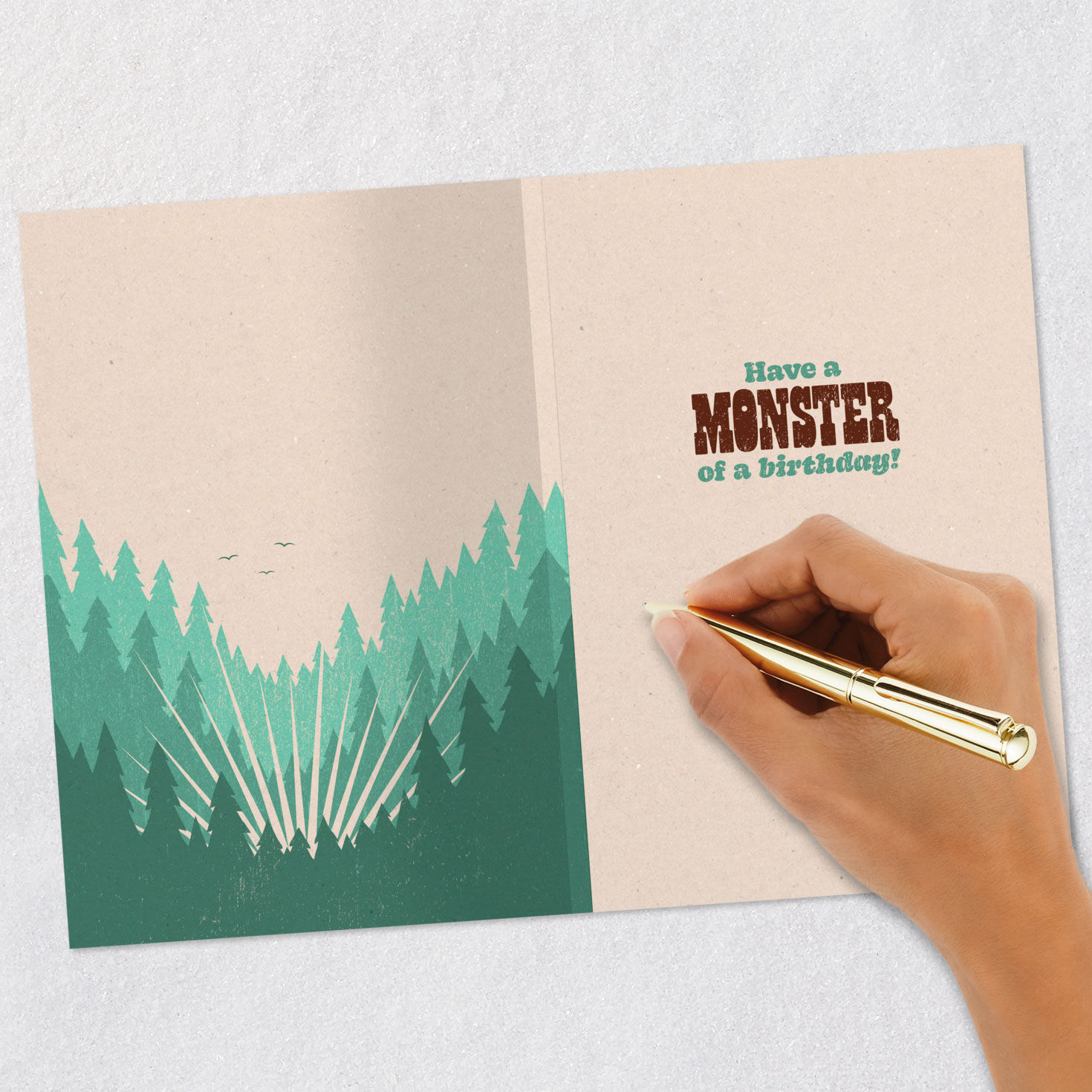 Bigfoot Funny Musical Birthday Card signing card image number 6