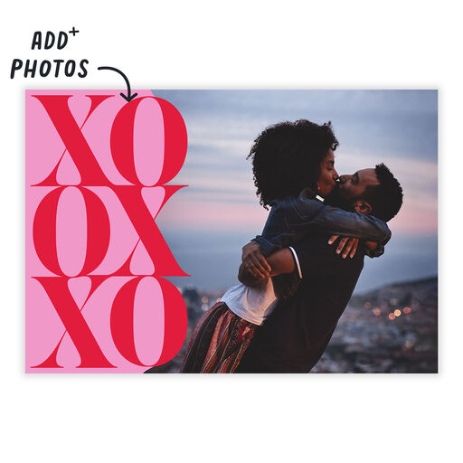 Modern XOXO Folded Love eCard, 