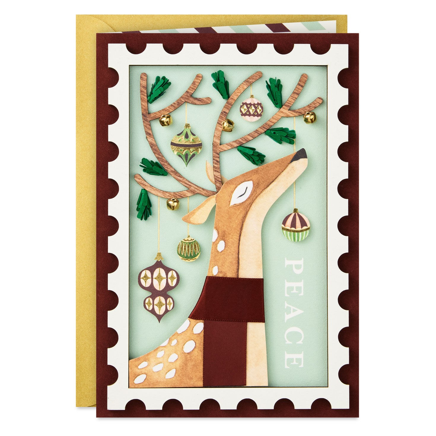 God Bless You With His Peace Religious Christmas Card