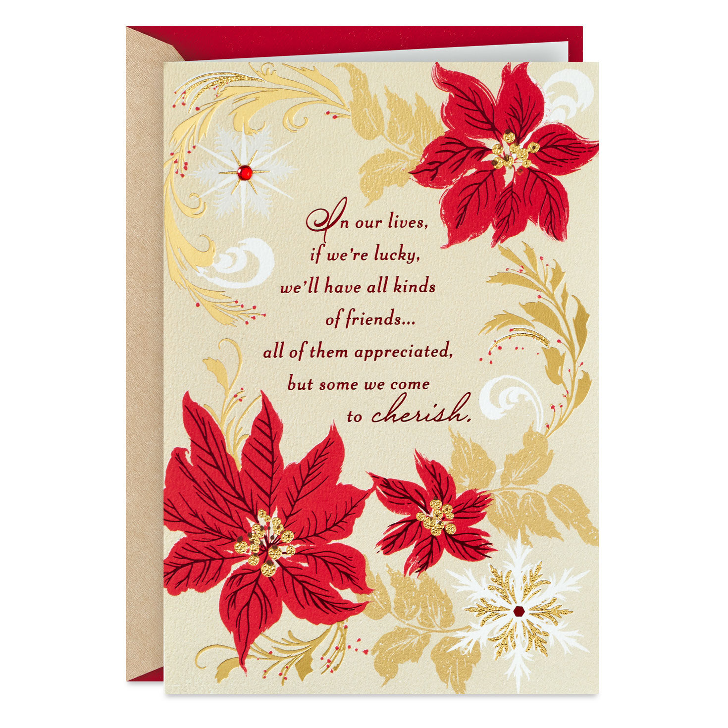 You're a Cherished Friend Christmas Card - Greeting Cards