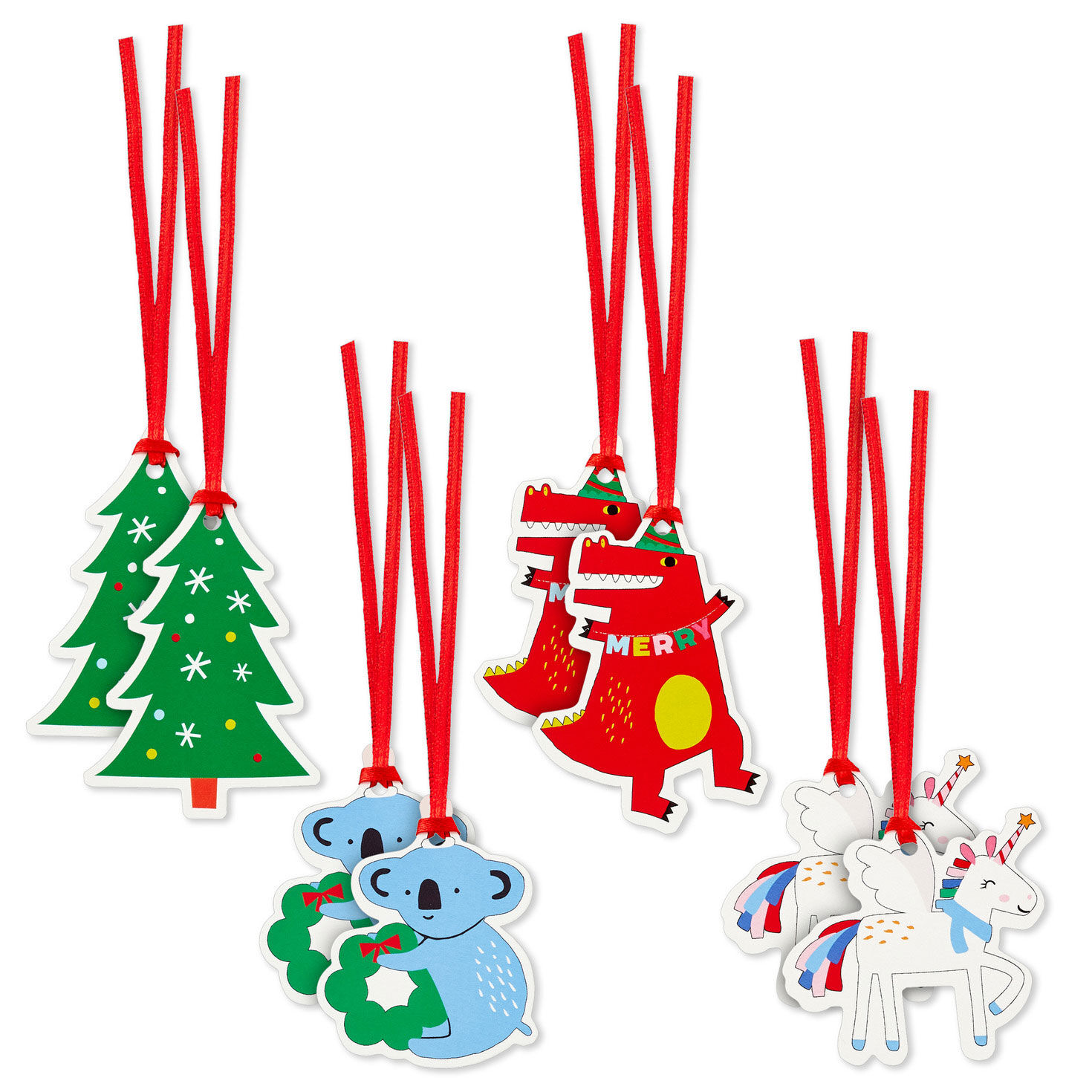Santa's Helpers 8-Pack Assorted Christmas Gift Tags