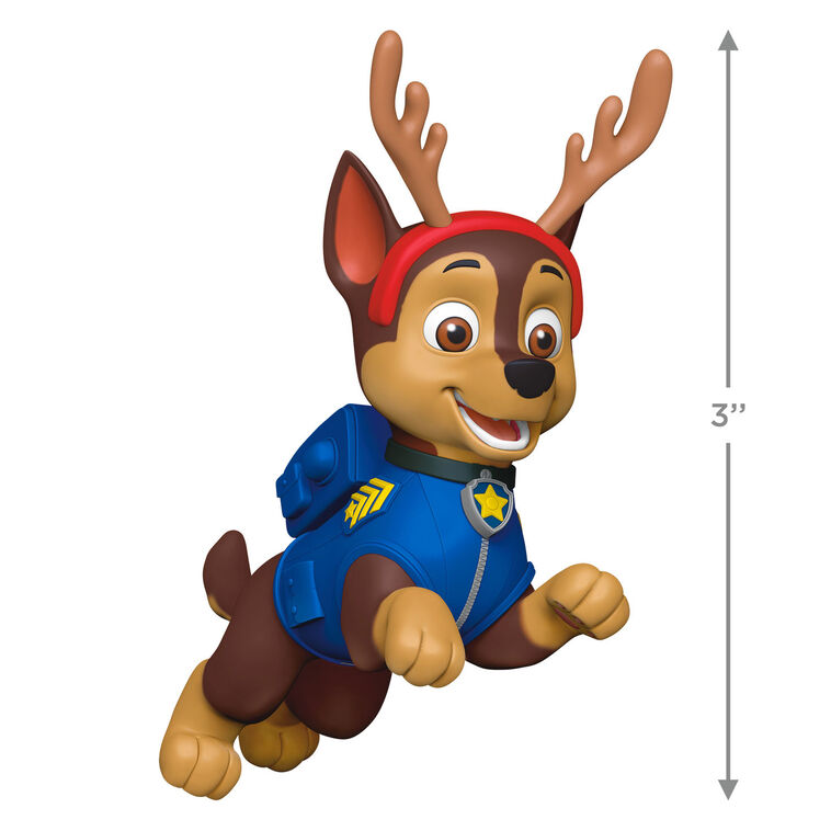 Paw Patrol Chase Dog in Antlers Keepsake Ornament measurement image number 3