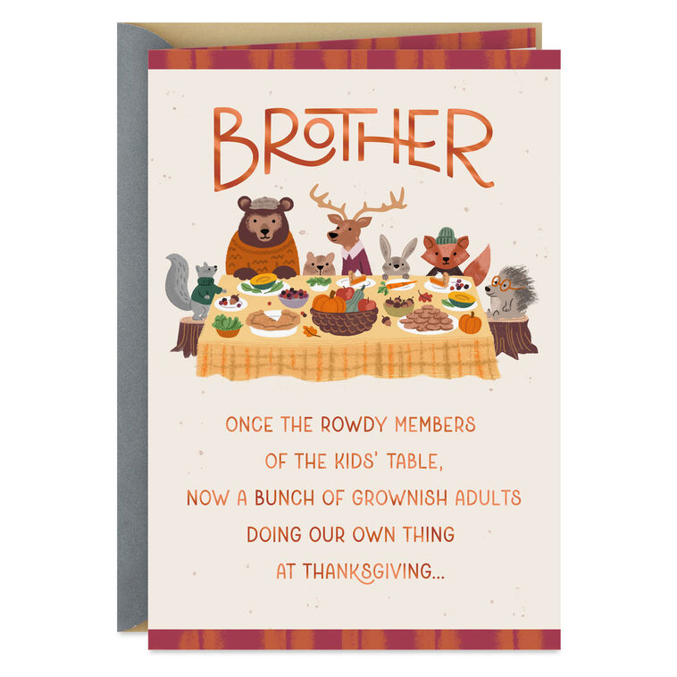 A Season of Love and Gratitude Thanksgiving Card for Brother
