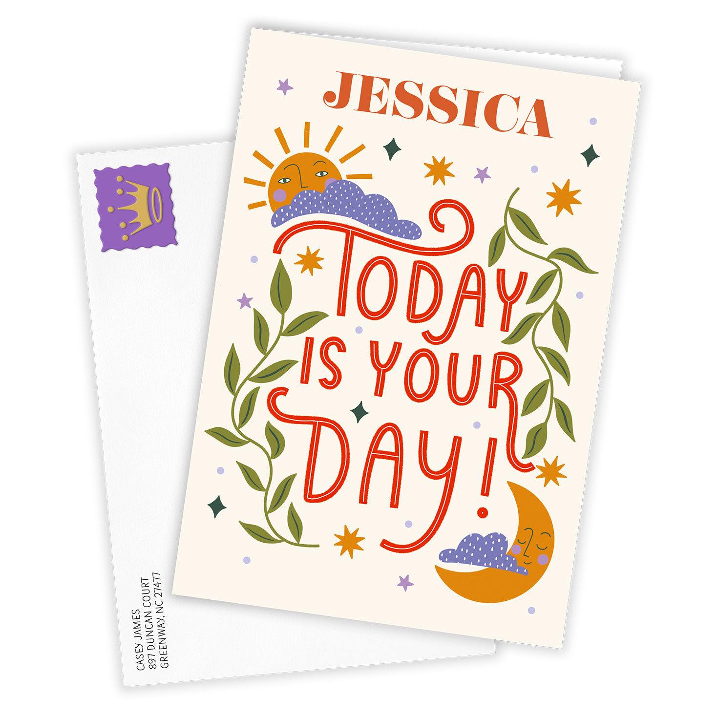 Relax and Enjoy Your Day Custom Card, , large image number 2