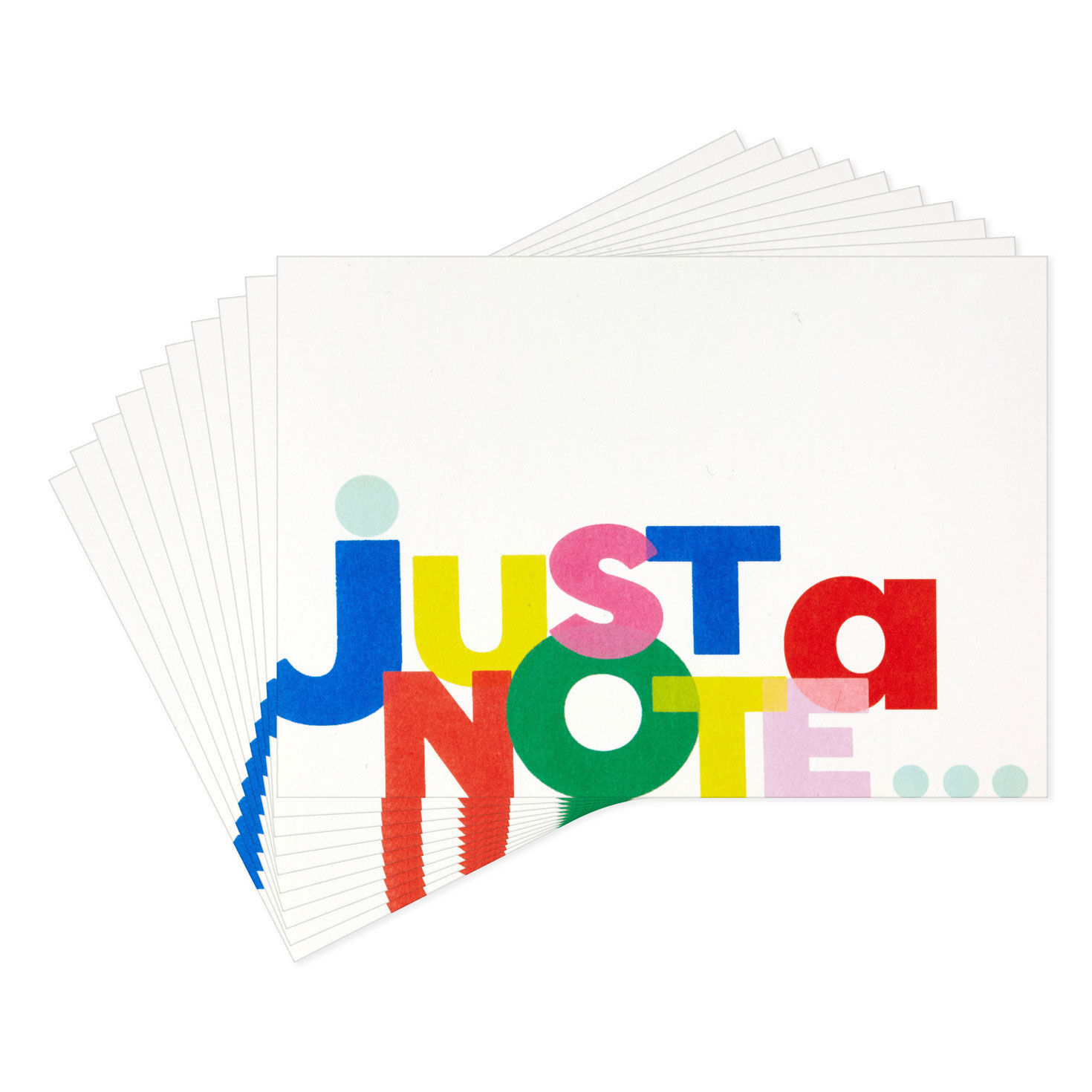 Jumbled Letters Just a Note Blank Note Cards Pack  image number 2