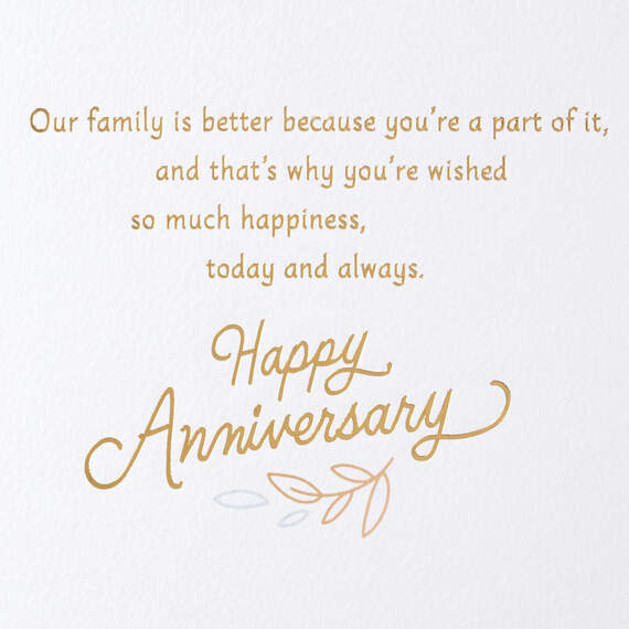 So Much Happiness Anniversary Card for Daughter and Spouse, , large image number 3