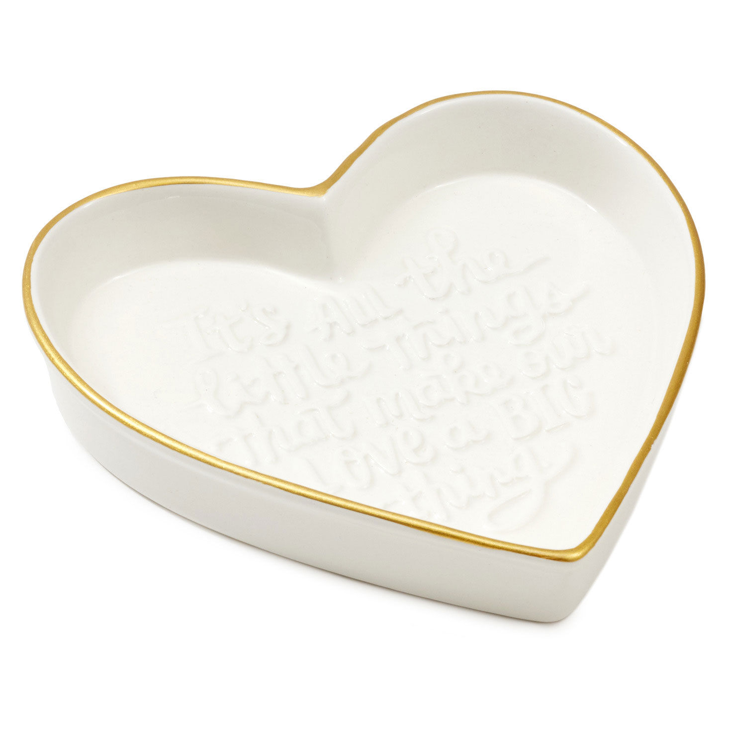 All the Little Things Heart-Shaped Trinket Dish