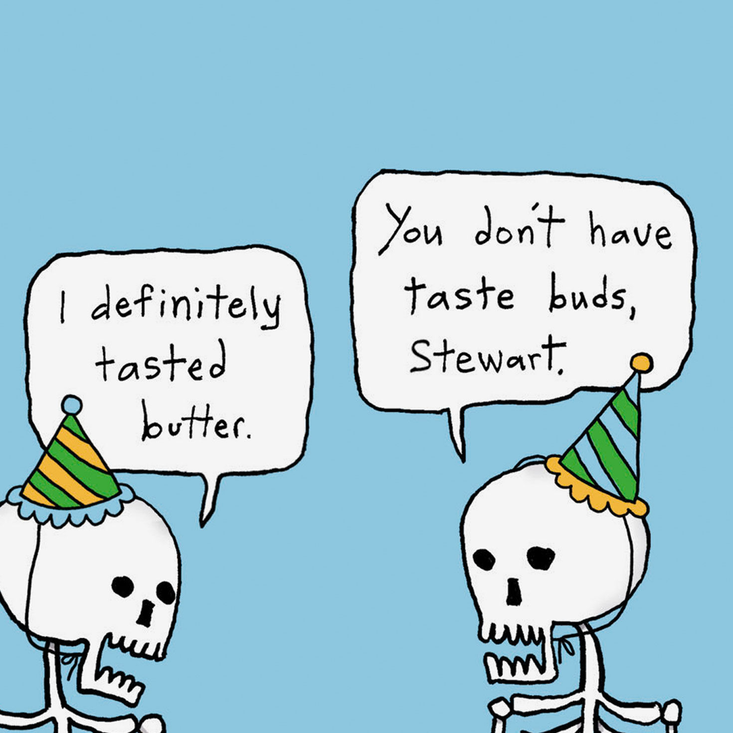 Skeleton Dietary Restrictions Funny Birthday Card sentiment image number 3
