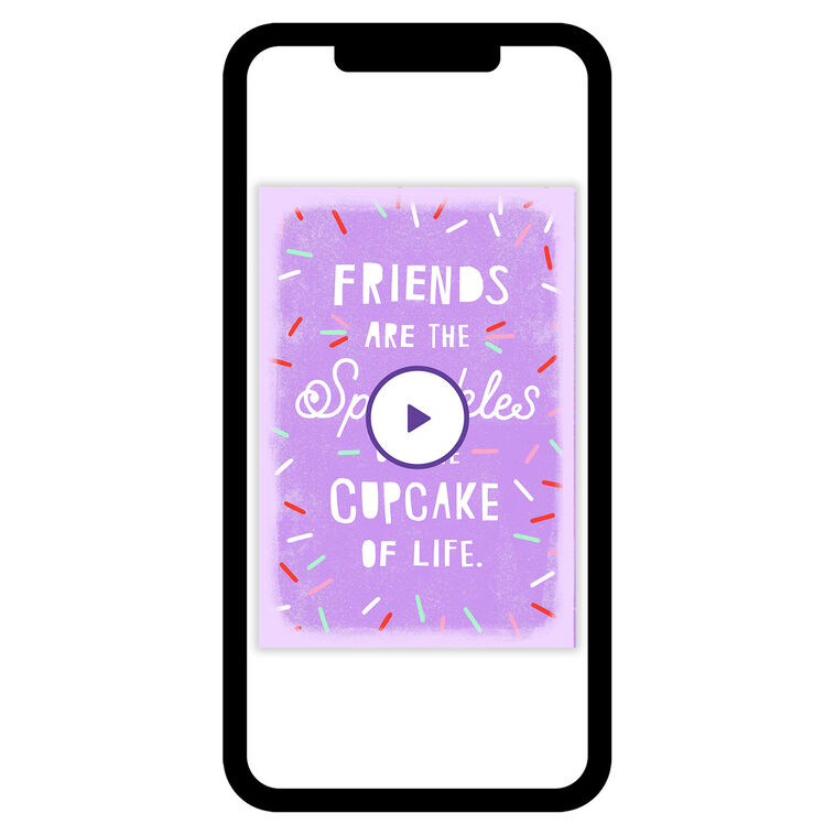 Cupcake with Sprinkles Friendship eCard