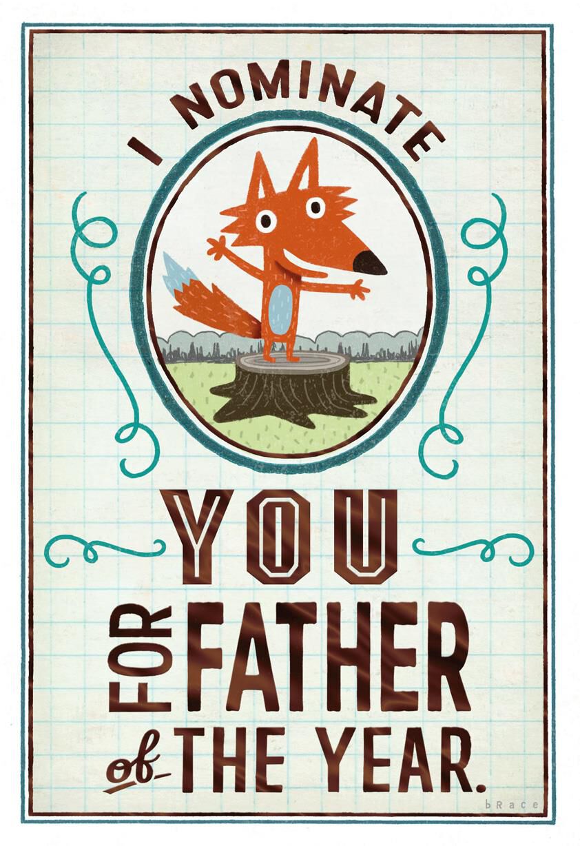 Nominated for Father of the Year Father's Day Card