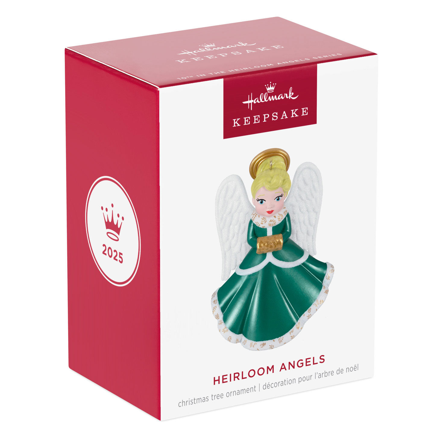 Angel in Green Dress With Muff Keepsake Ornament package front image number 7