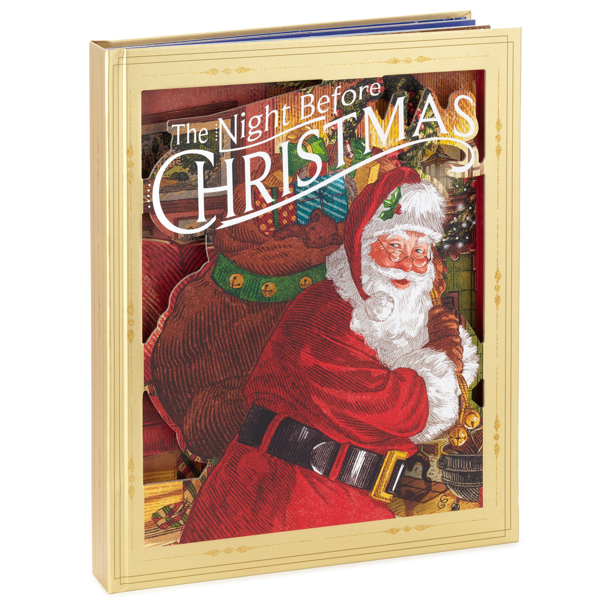 The Night Before Christmas Pop Up Book With Light And Sound Kids Books Hallmark