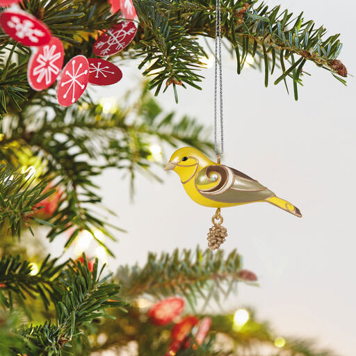 Mini Lady Western Tanager Ornament, 1.09", 