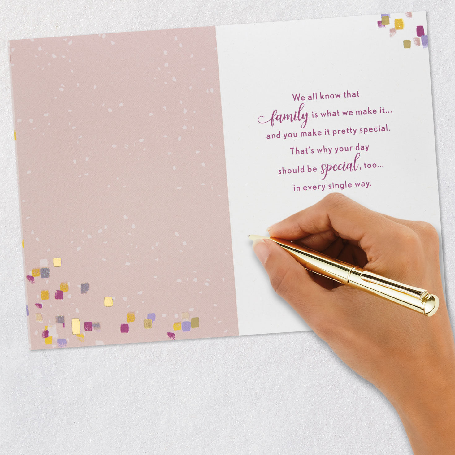 You Make Our Family Special Birthday Card for Her, , large image number 6