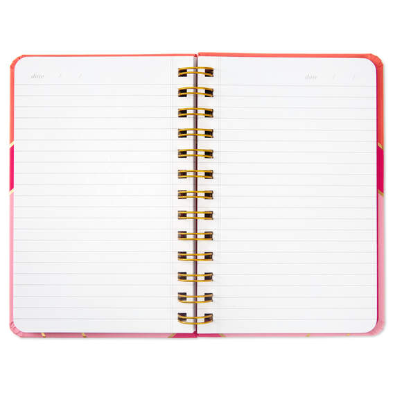Coral and Pink Color Block Spiral Notebook, , large image number 4