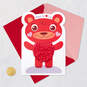 Cute Red Bear Baby's First Valentine's Day Card, , large image number 5
