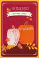 Pumpkins Thanksgiving Card with Customizable Male Relative Stickers, , large image number 1