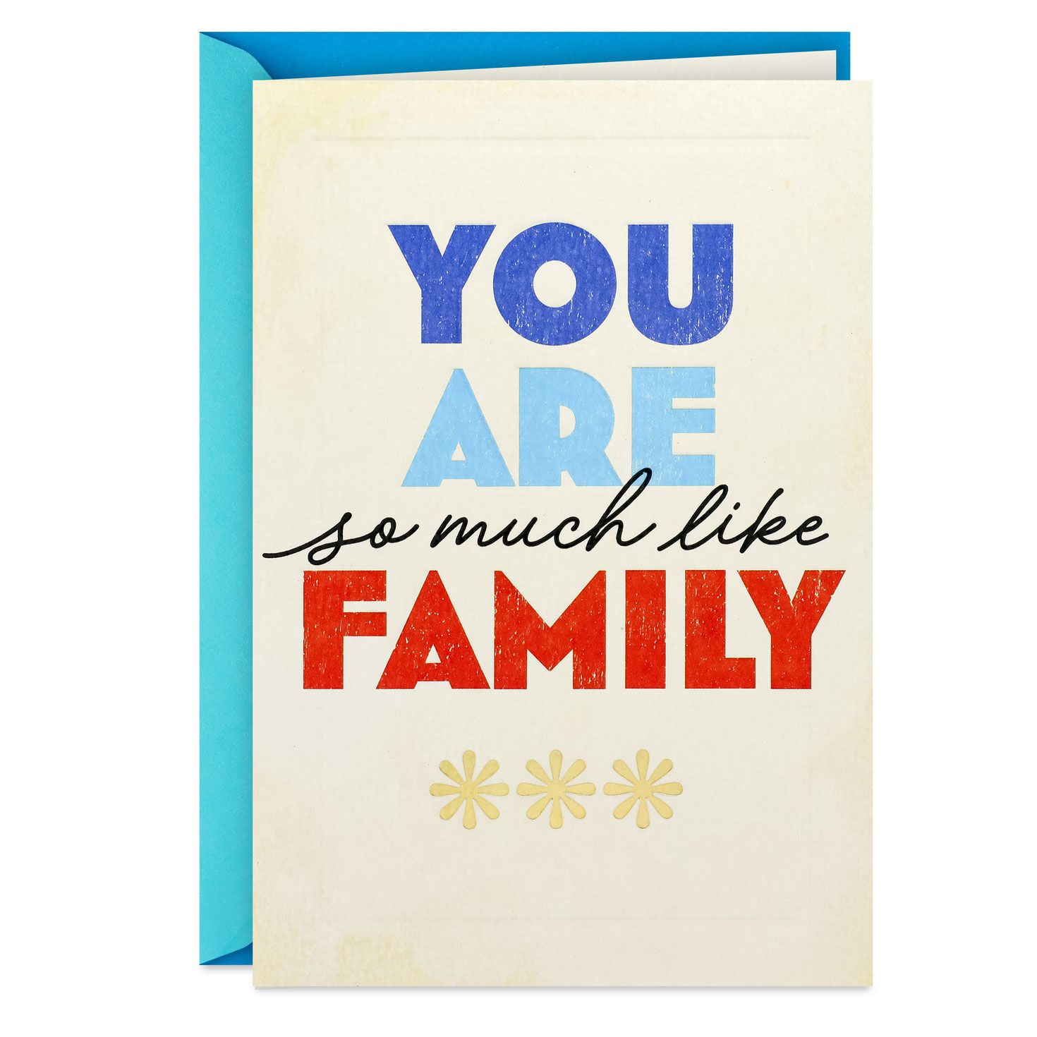 So Much Like Family Birthday Card