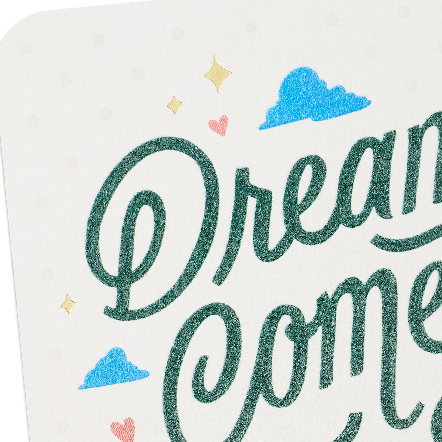 Moon, Cloud and Stars New Baby Shower Card Card Front Detail image number 3