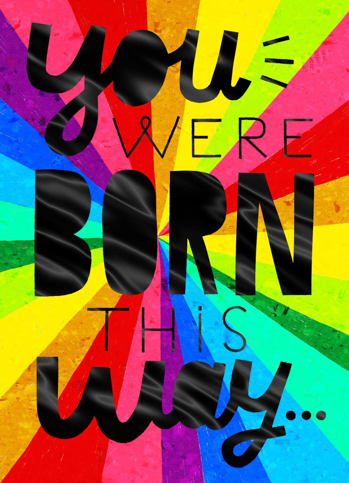 Born Hot Colorful Thinking of You Card