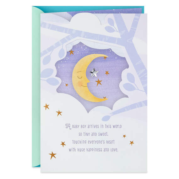 So Lucky to Be Yours New Baby Boy Card, , large image number 1
