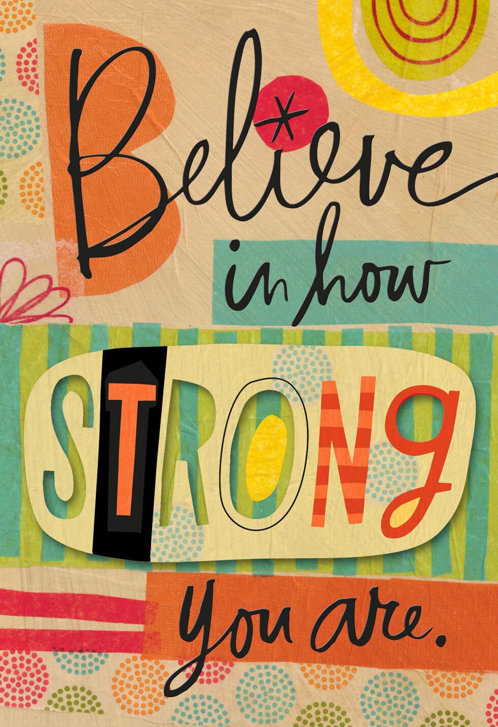 I Believe in You Collage Encouragement Card