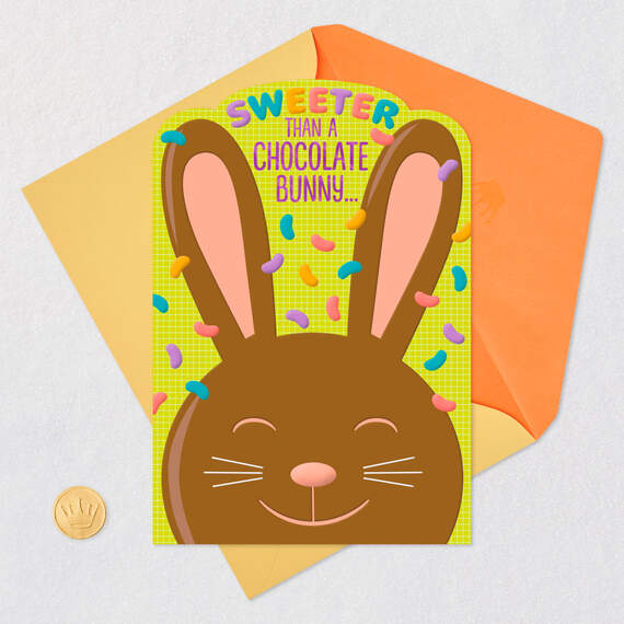 Sweeter Than a Chocolate Bunny Easter Card, , large image number 5