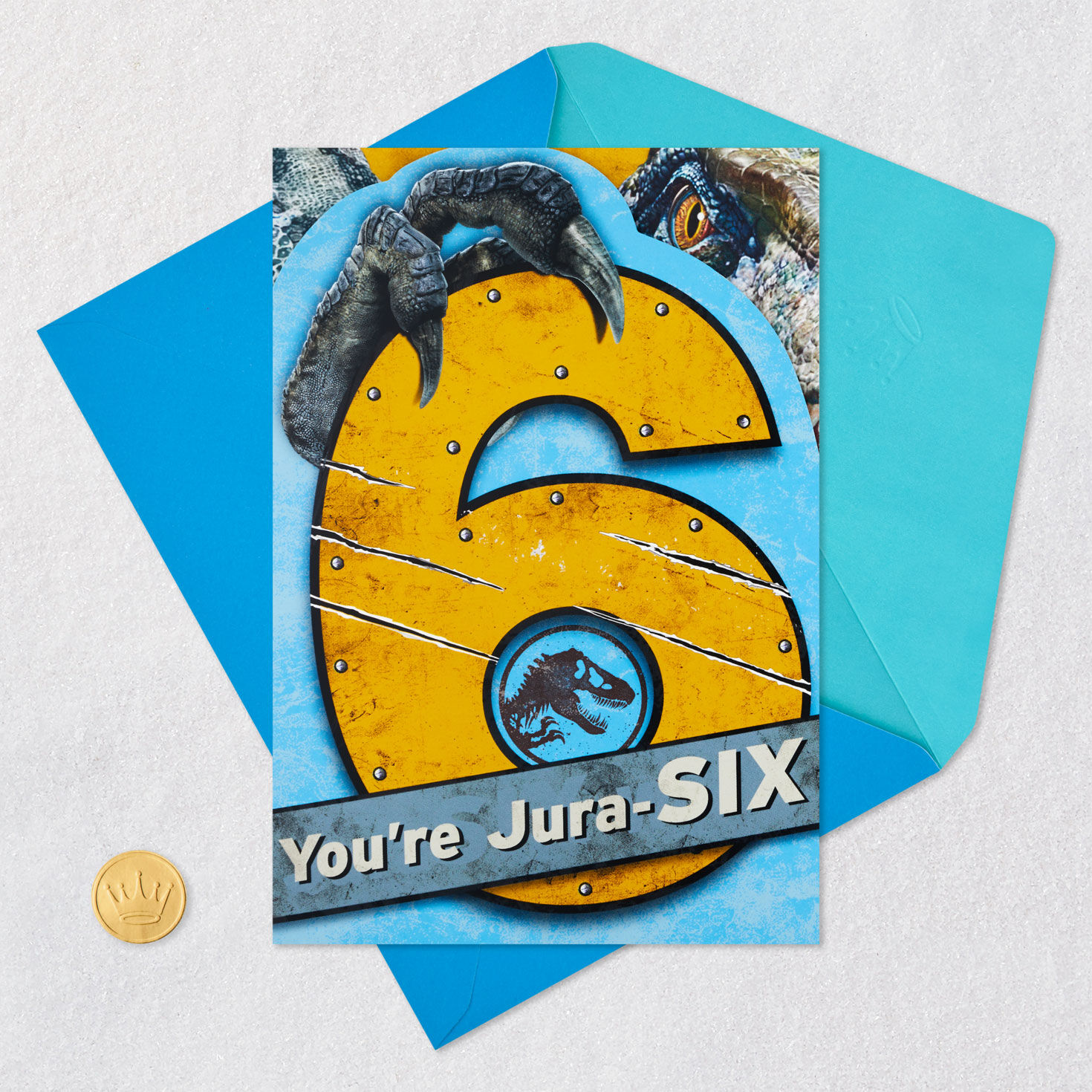 Jurassic World You're Jura-Six Musical 6th Birthday Card for only USD 6.59 | Hallmark
