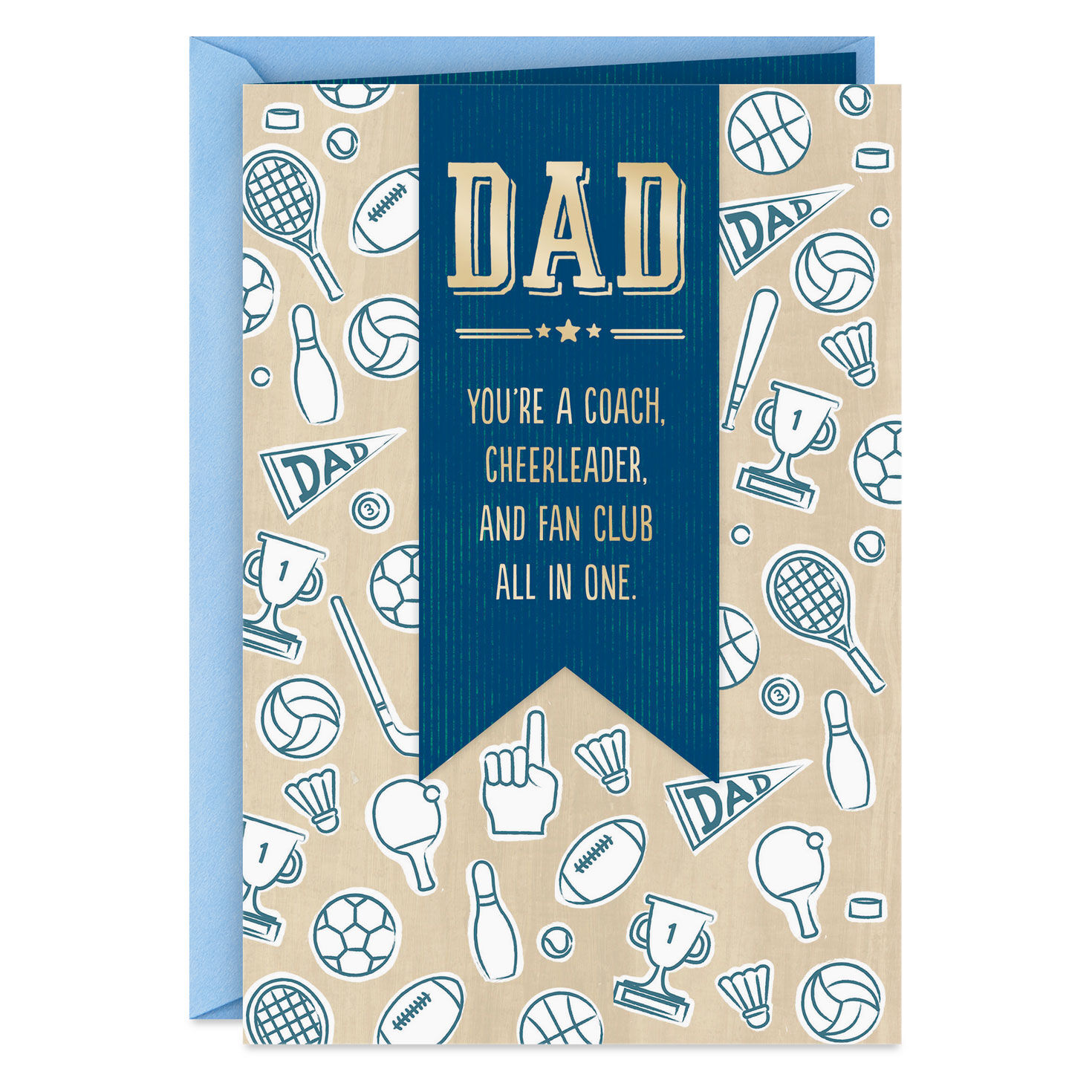 Thanks for Your A Game Father's Day Card for Dad