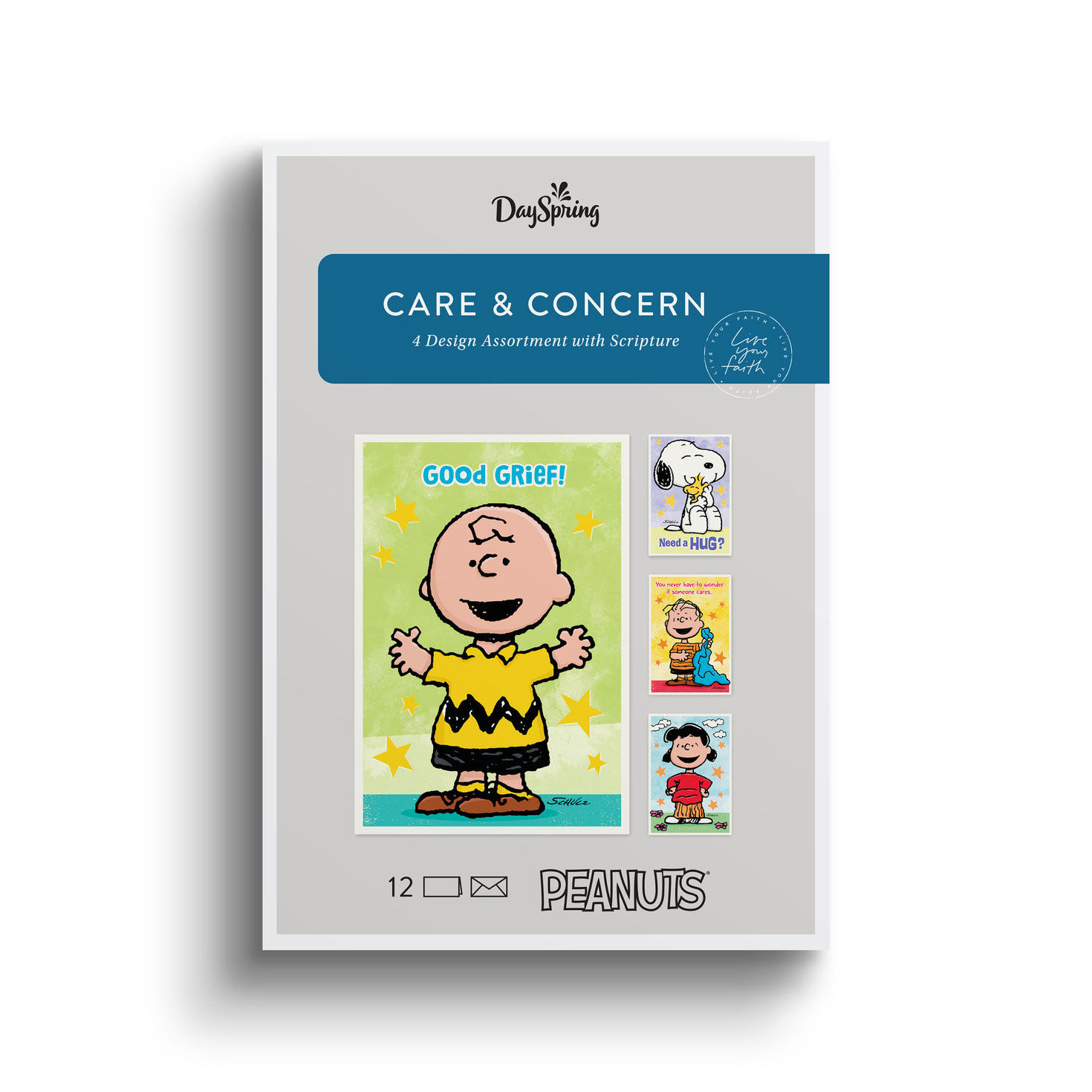 Peanuts DaySpring Care and Concern Cards Assortment package front image number 2