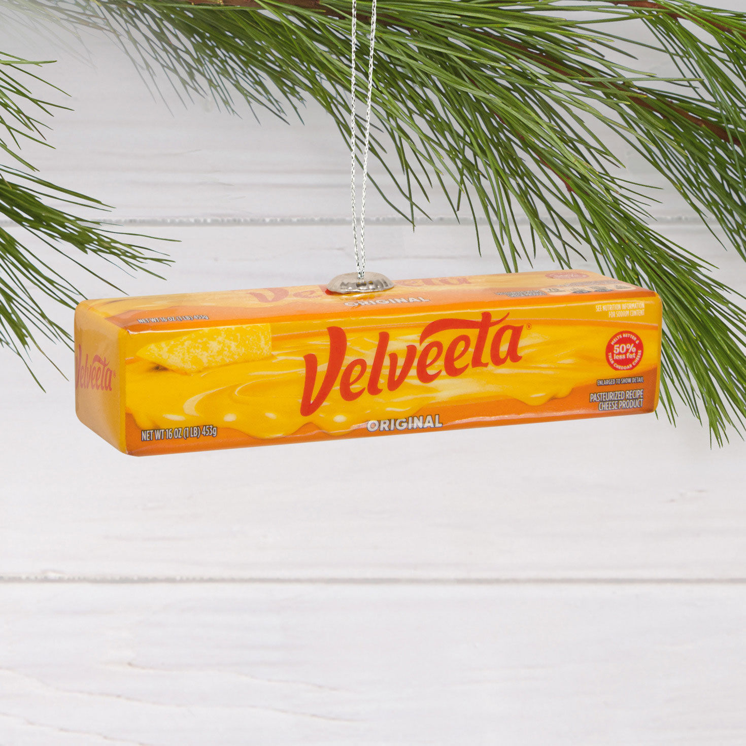 Velveeta Cheese Christmas Ornament hanging on tree image number 2