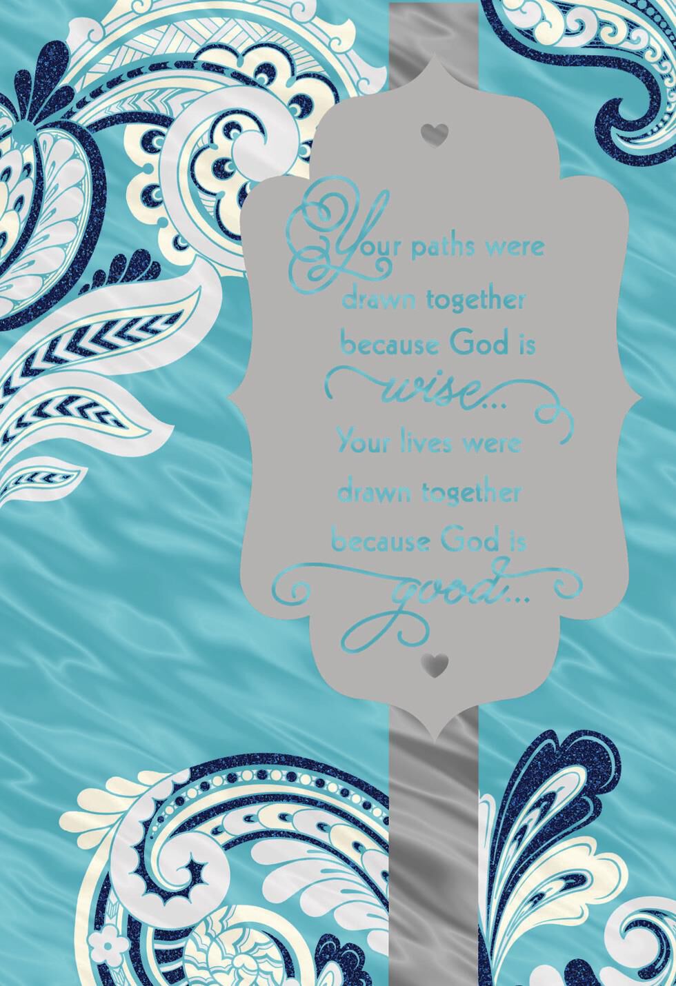 God Is Wise Religious Wedding Card