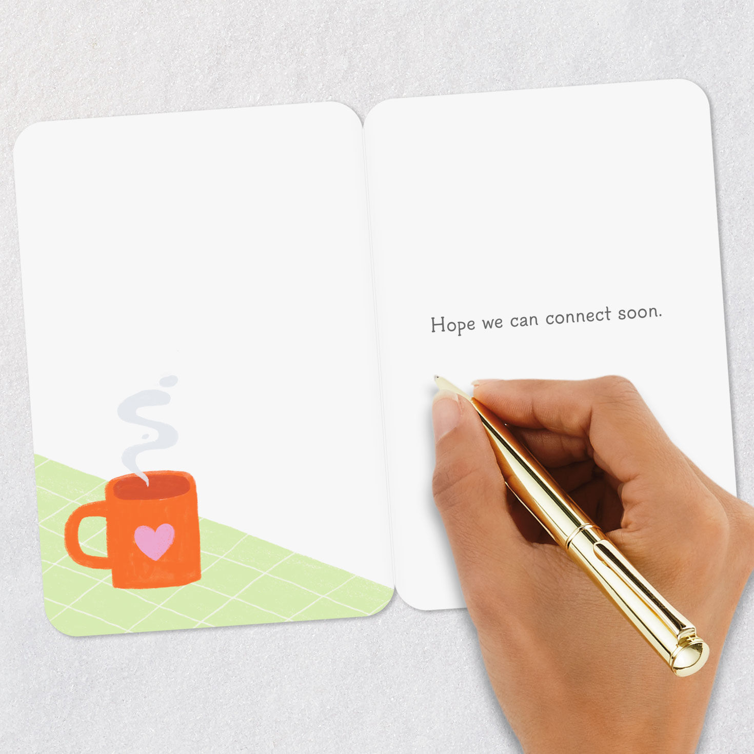 Coffee Mugs Hello Thinking of You Card Signing card image number 6